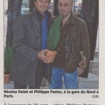 “Philippe Pastor et Nicolas Hulot à Paris”, Nice Matin, 27 November 2014